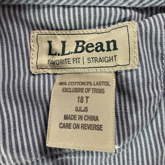 LL Bean Women’s Slim Leg Jean Favorite Fit Straight dark wash size 18 Tall - Picture 4 of 6